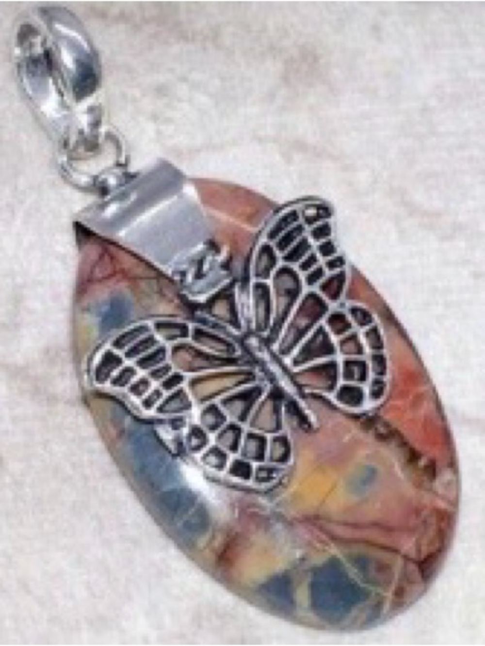 Stunning Butterfly Jasper set in 925 silver.